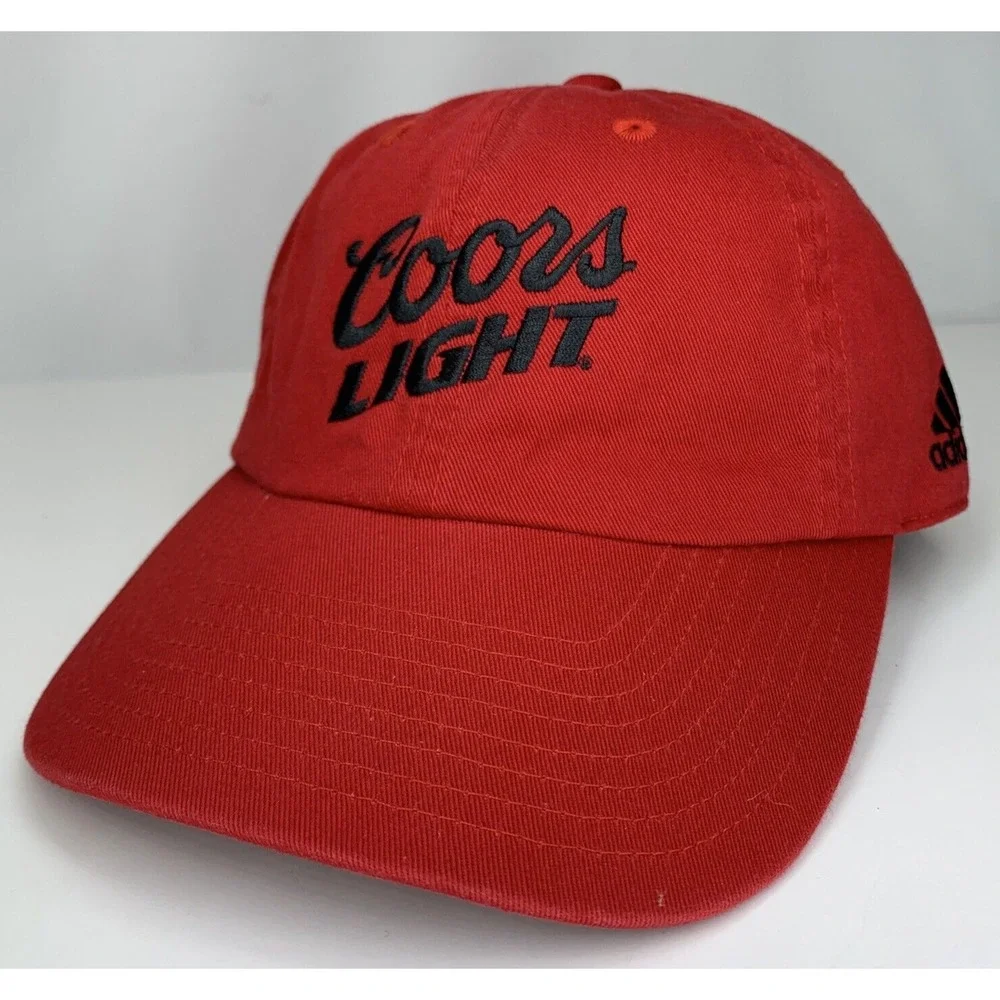 Adidas Coors Light Red Hat Adjustable Strapback Baseball Cap